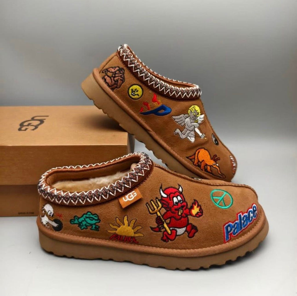 Palace X UGG Tasman Slipper Chestnut