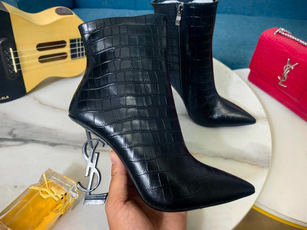 Saint Laurent Black Croc Opyum