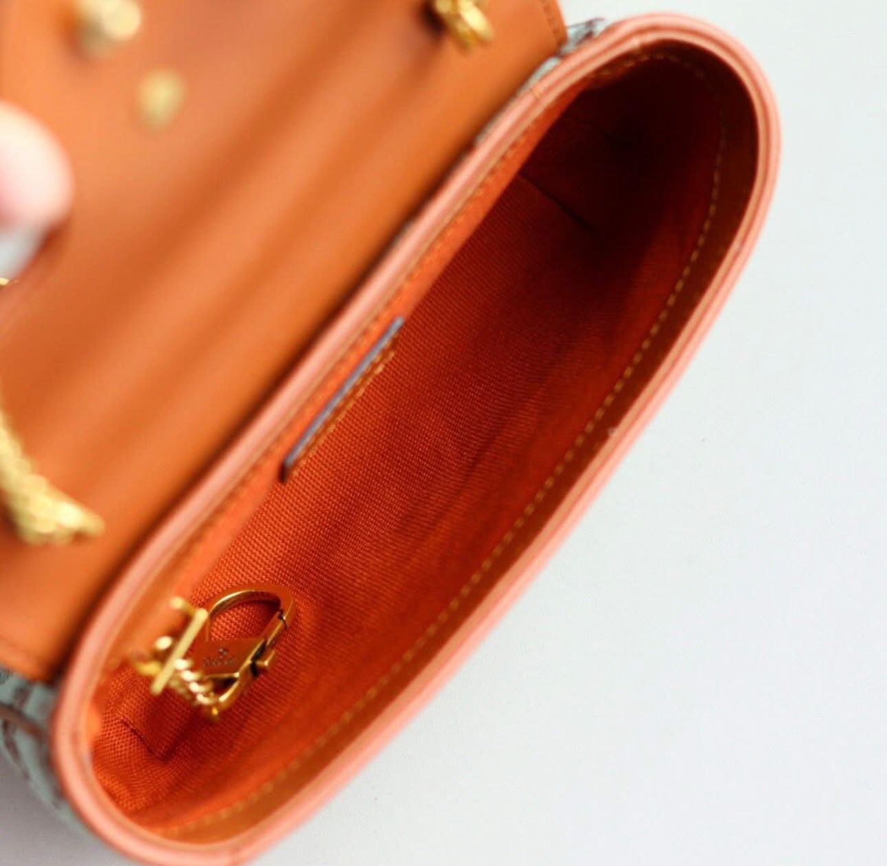 Gucci Monogram Multicolor Matelasse Diagonal Super Mini GG Marmont Shoulder Bag