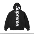 Supreme Satin Appliqué Hooded Sweatshirt