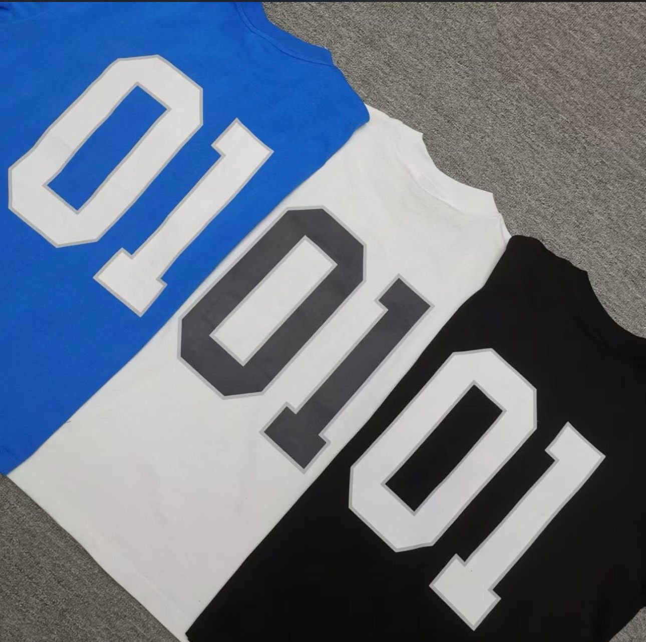 Balenciaga Basketball Series oversized t-shirt in black, blue, and white vintage jersey