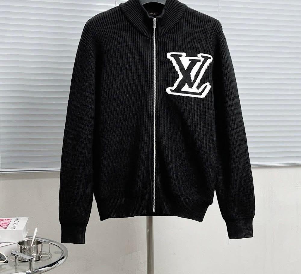 Chunky Intarsia Signature Cardigan