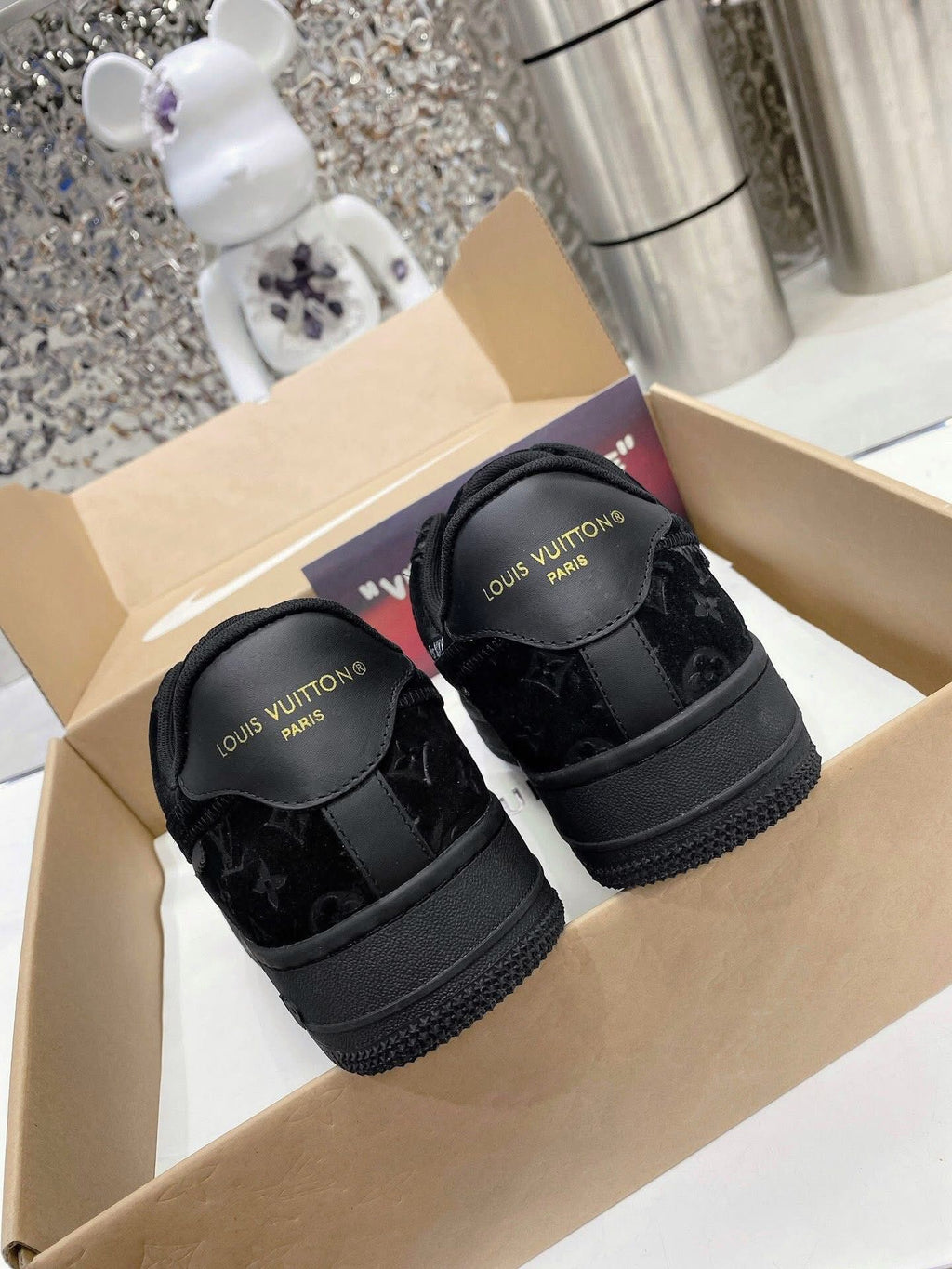 Louis Vuitton x Nike Air Force 1 Low 'Triple Black'